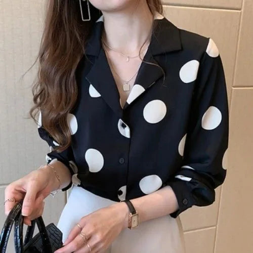 Elise Elegant Lapel Shirt