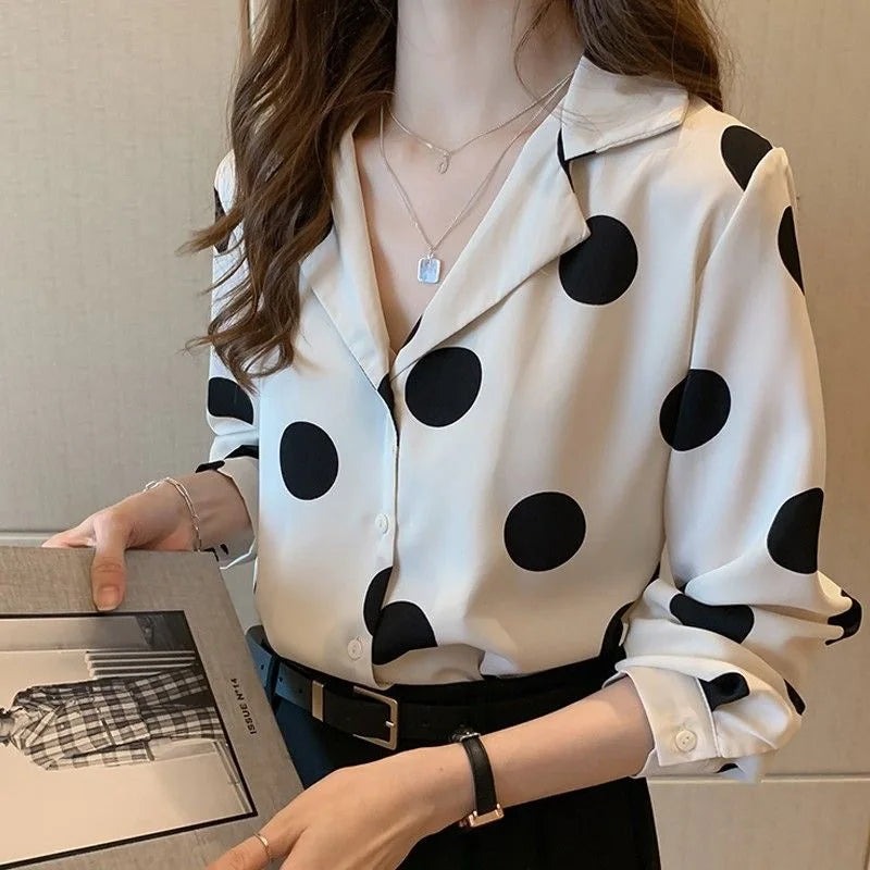 Elise Elegant Lapel Shirt