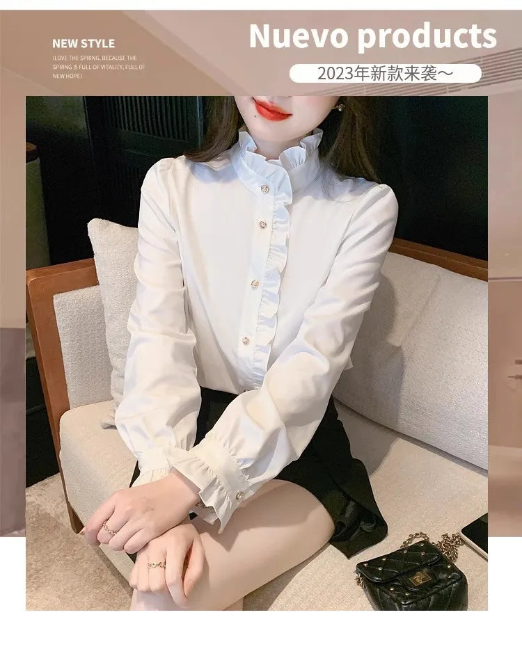 The Parisian Mock Neck Blouse