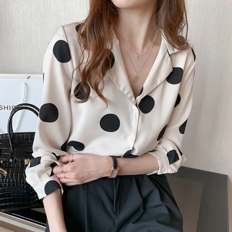 Elise Elegant Lapel Shirt